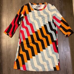 Anthropologie Dusen Dusen Abstract Dress Sz XS